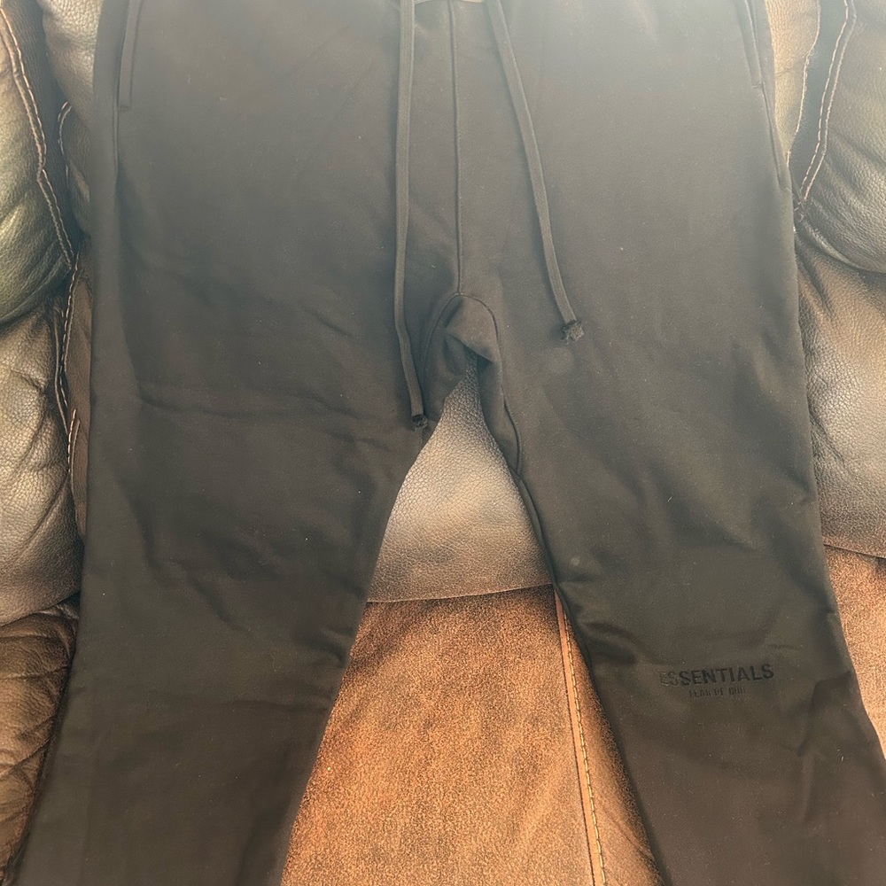 Fear of God Black Sweatpants with Drawstring